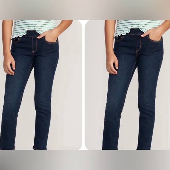 Old Navy Other - New 2 pair OLD NAVY skinny jeans dark wash girls XL 14 16